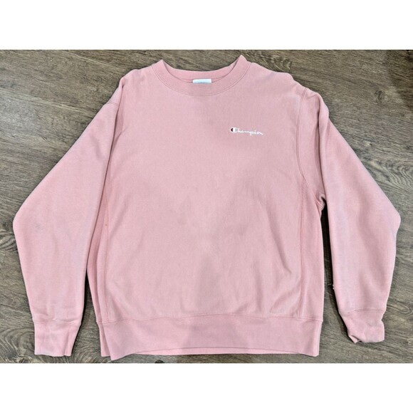 Champion Reverse Weave Sweatshirt Women's Large - Pink Pullover Fleece GF70 130 - Picture 1 of 7
